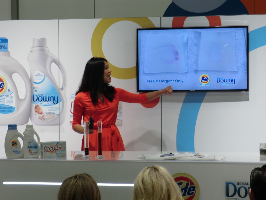 Product Demonstration for P&G fabric and skin care at AAD - By Moening Presentation Group